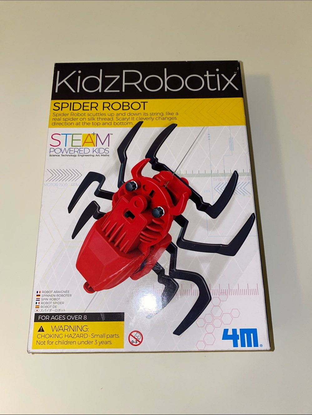 4M KidzRobotix Steam Powered Spider Robot Steam Powered Kids